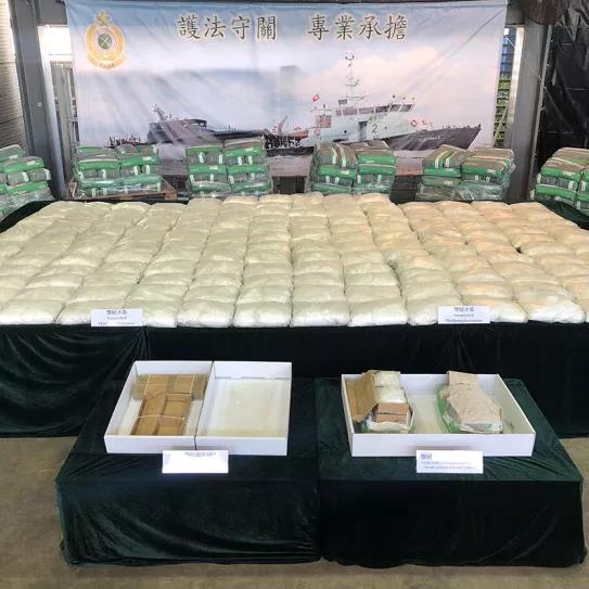 Descubren 500 kilos de metanfetamina en Hong Kong procedentes de México