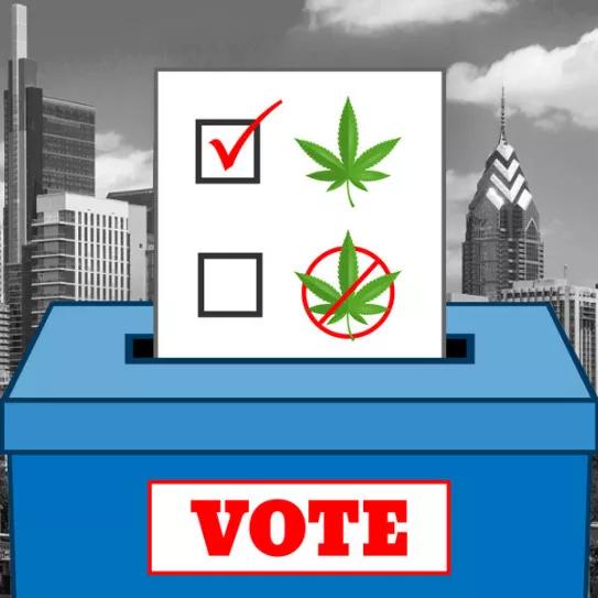 Los ciudadanos de Filadelfia votan a favor de legalizar de cannabis en un referéndum