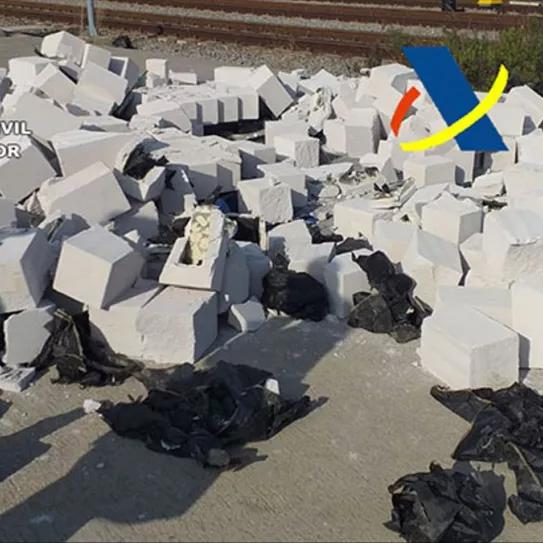 Desmantelada una red de tráfico que introducía cocaína y metanfetamina en España en bloques de hormigón