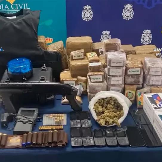 10.000 kilos de hachís incautados en una operación contra dos bandas unidas