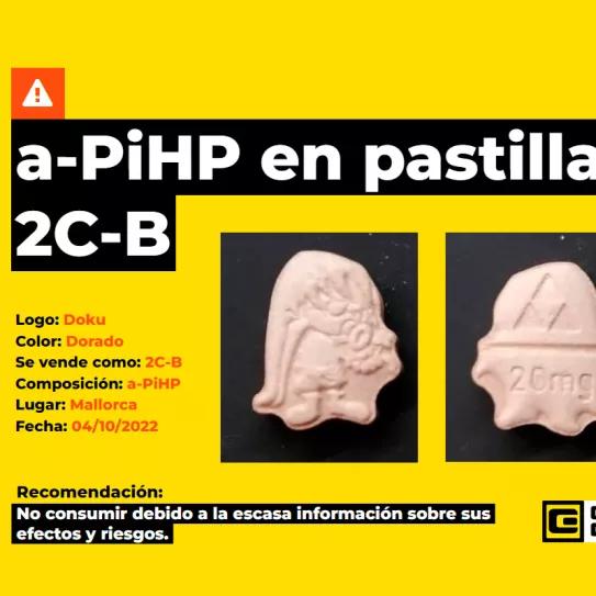 Alertan de una pastilla de 2-CB que lleva otra sustancia de mayor riesgo