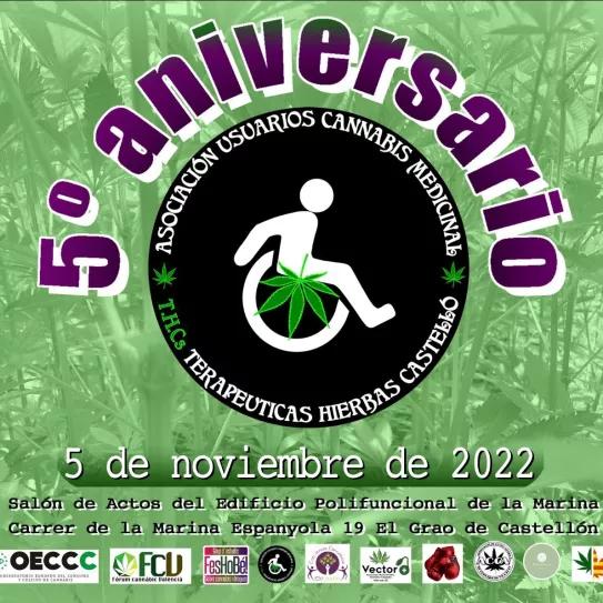 La asociación medicinal THCs celebra unas jornadas en Castellón por su 5º aniversario 