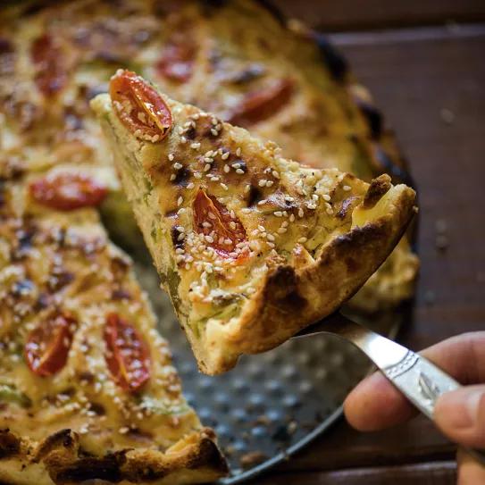 Quiche de tofu y verduras con Lord Kush Early Version 