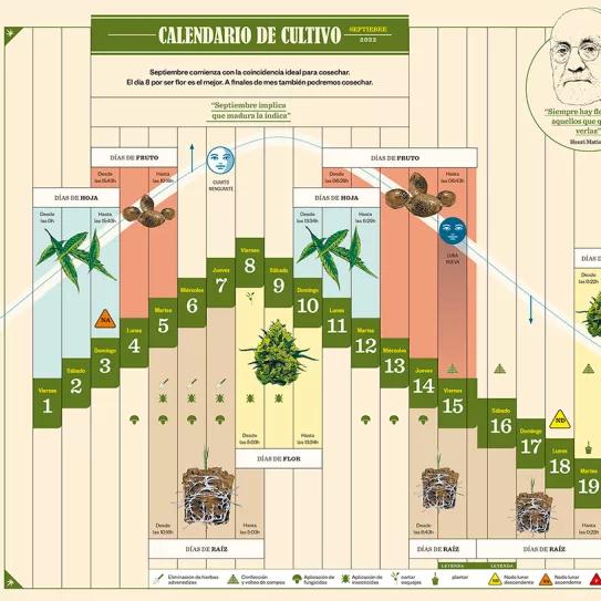 Calendario de cultivo Cáñamo 309 septiembre 2023