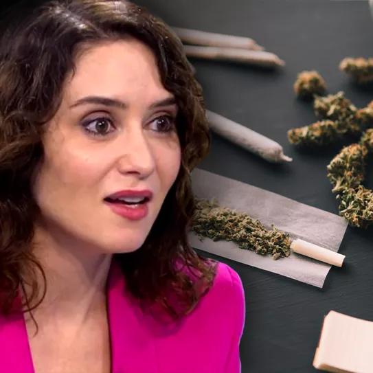 Ayuso culpa al Gobierno de no hacer nada contra “la lacra” del cannabis