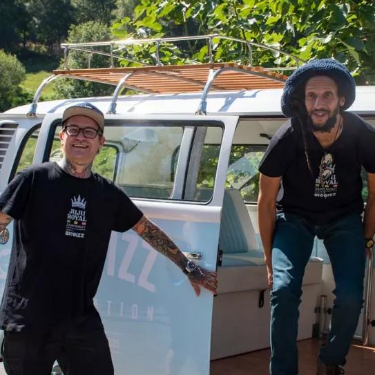 El CEO de Biobizz, Luis Pinheiro, y Julian Marley.