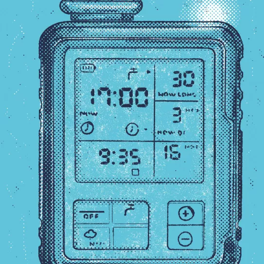 Programar el riego automático