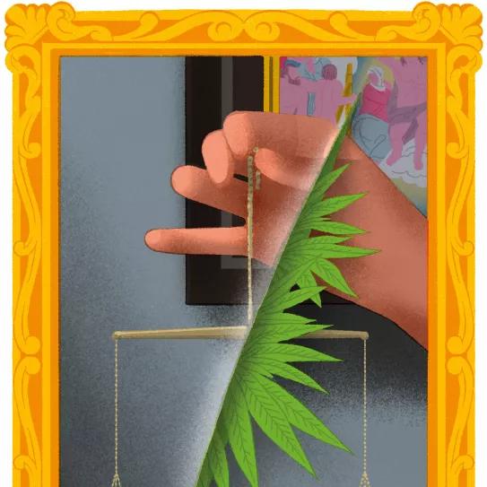 El premio gordo de la lotería. Ilustración de Julio Fuentes