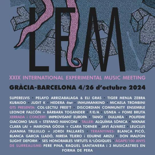 El LEM 2024 llenará el mes de octubre de música experimental con una treintena de actividades
