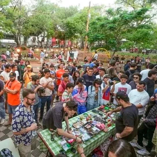 Distribuyeron miles de productos de cannabis en un espacio público de Paraguay