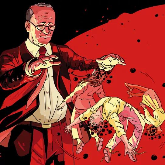 Un demonio tartamudo Sidney Gottlieb. Ilustración de Cristóbal Fortúnez.