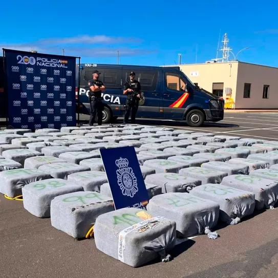 Las incautaciones de cocaína en España aumentaron más del doble en tan solo un año