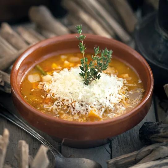 Sopa minestrone con Gary Payton 