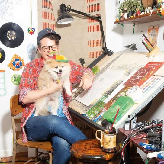 entrevista con Brian Blomerth, el autor de cómic actual más psicodélico.  Foto: Dondre Stuetley