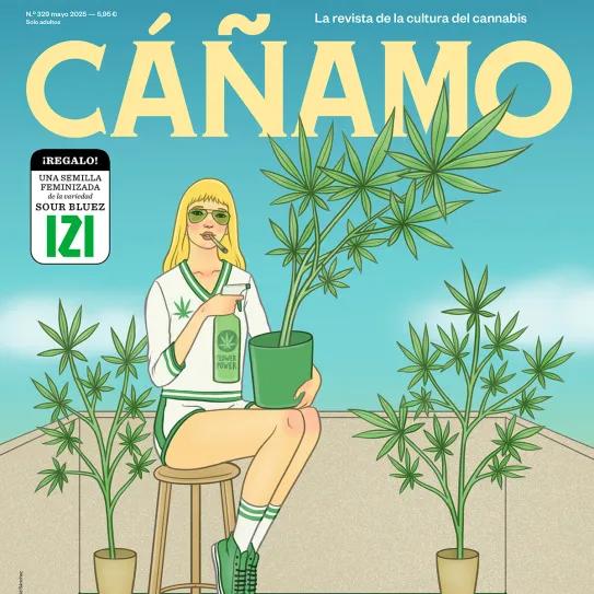 Revista Cáñamo 329 Portada de Daviz Sanchez