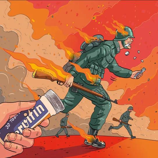 Speed nazis - Ilustración de Cristóbal Fortúnez