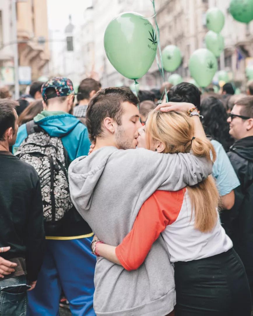 Manifestantes Marcha Marihuana Madrid
