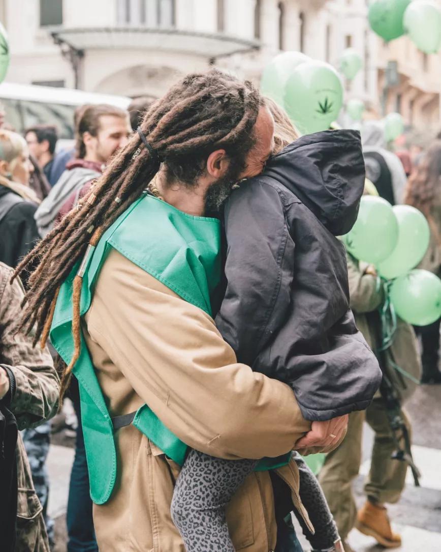 Manifestantes Marcha Marihuana Madrid