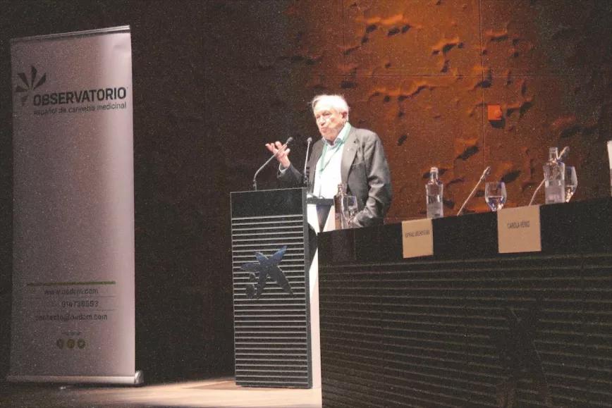 Raphael Mechoulam en su intervención