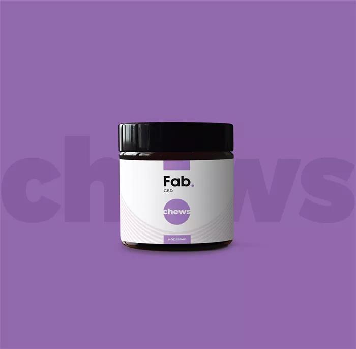 CBD Chews de Fab CBD: Caramelos para aliviar la migraña. Cáñamo y vitamina C para el dolor de quijotera.