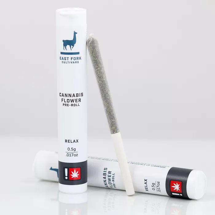 CBD Prerolls de East Fork Cultivators: Canuto preenrrollados al que recurrir cuando comiencen los efectos de la migraña e impedir que vaya a mayores.