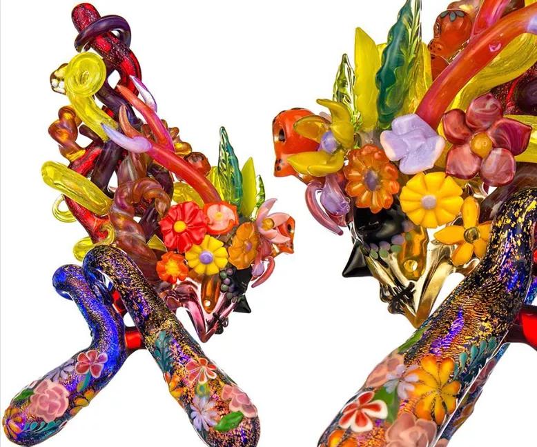 "Dia de los Muertos" LaceFace x Sarita Glass