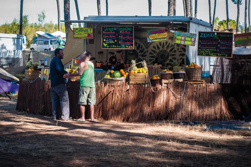 Fruta y comida de calidad