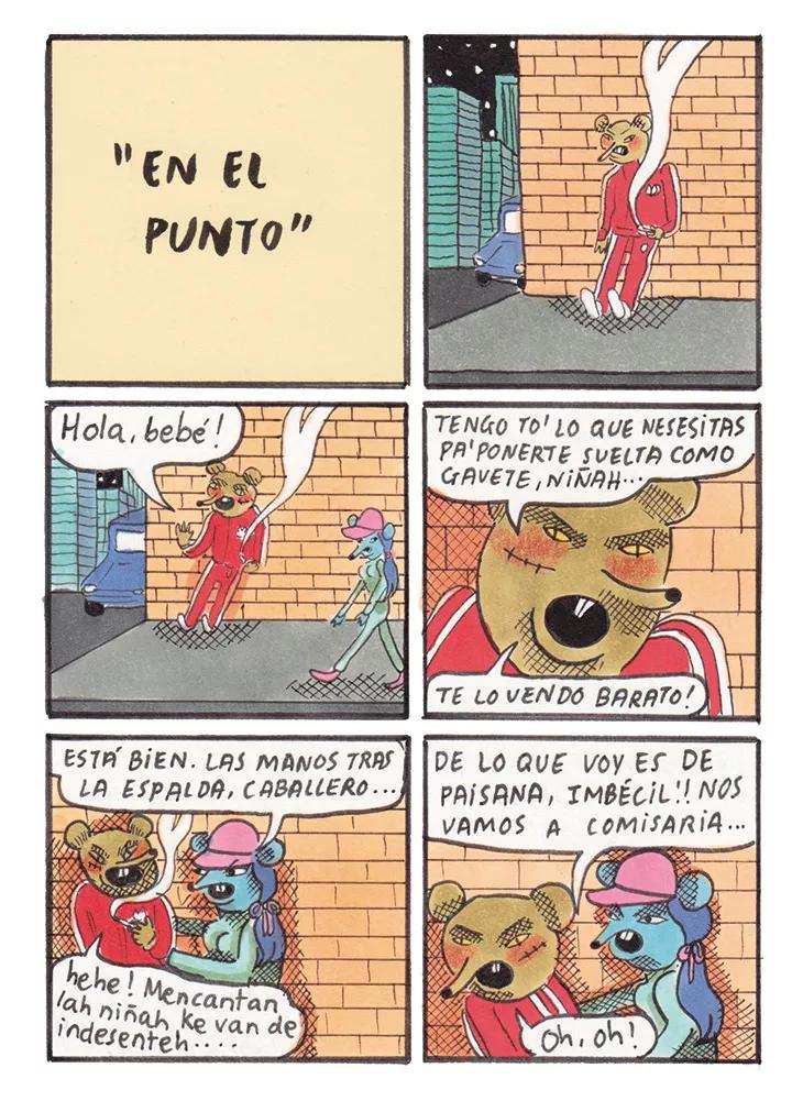 Cómic  de Roberta Vázquez "En el punto"