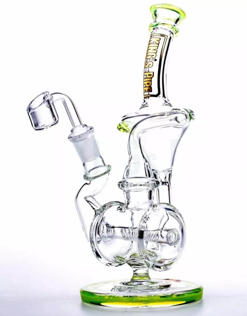 Barrel Recycler Bong: Resistente y con un diseño atrevido, esta pipa de agua es una de las joyas de la corona de King. Precio: 149.99$