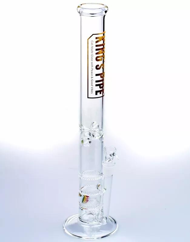 18-Inch Triple Honeycomb Straight Bong