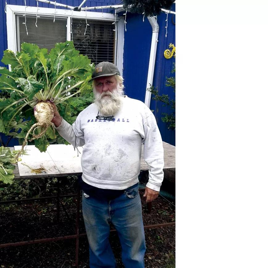 Tom Lauerman, con uno de sus nabos XXL