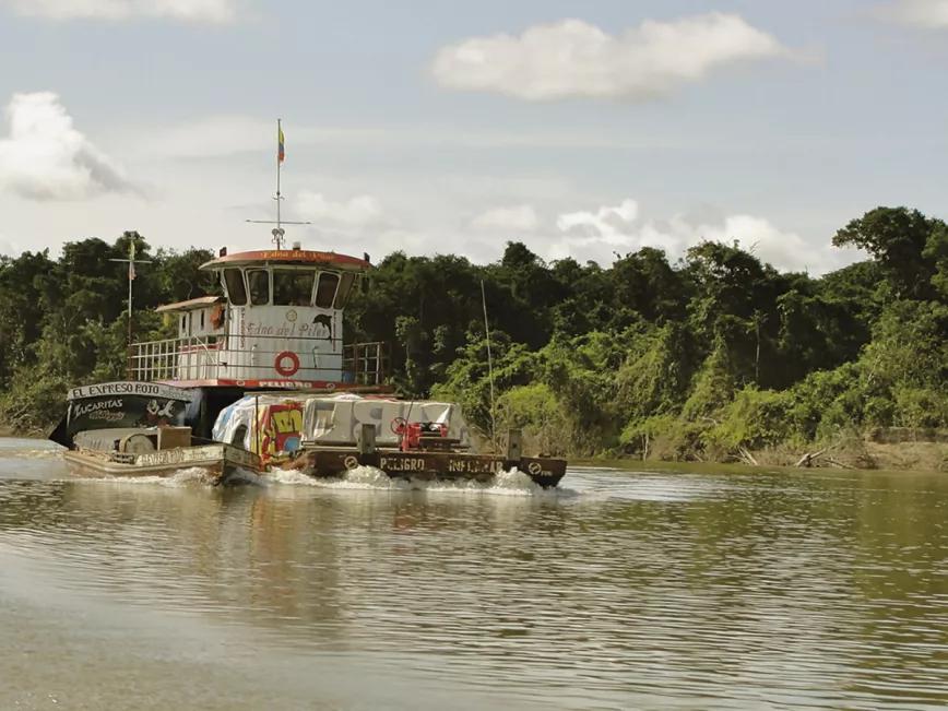 Río Orinoco, en la frontera entre Colombia y Venezuela