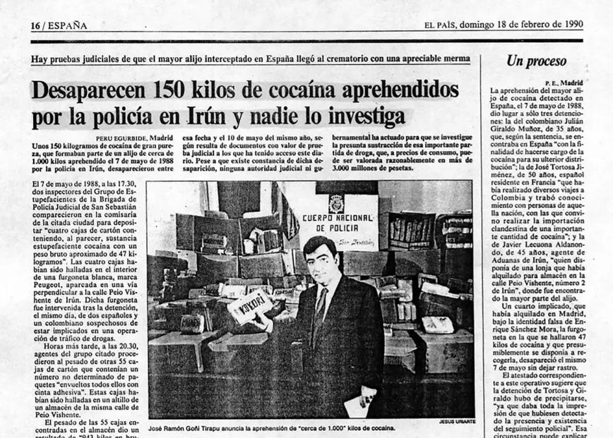 Recorte de El País