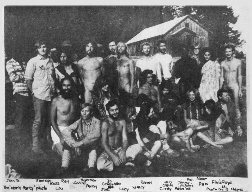 Foto en el rancho-comuna Morning Star