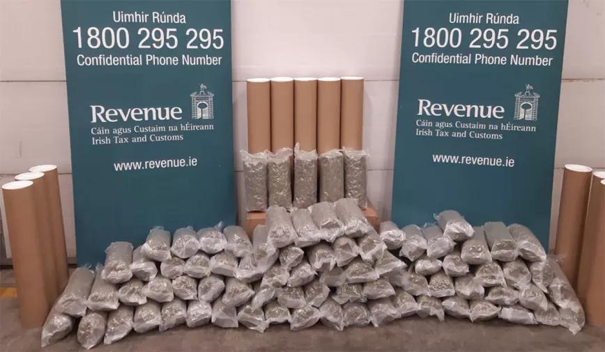 Servicio postal irlandés encuentra marihuana por valor de 800.000 euros en portadocumentos