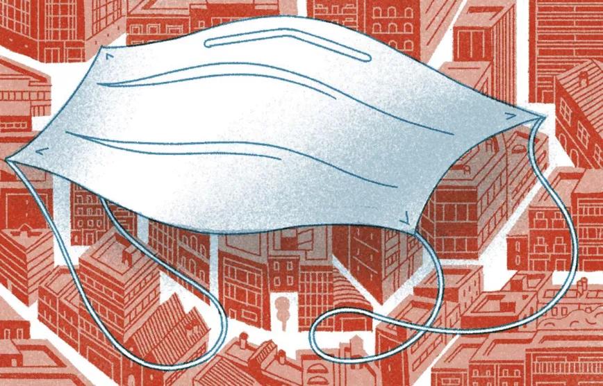 Ilustración: Mascarilla/paracaídas