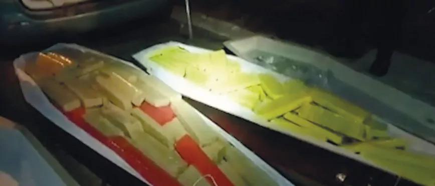 Marihuana en ataúdes 