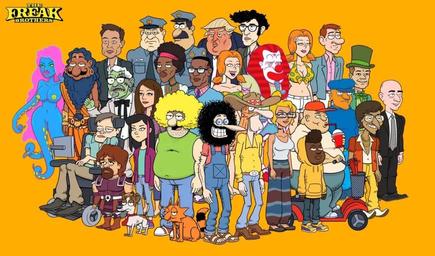 El cómic fumeta de los 60 The Freaks Brothers resucita en formato serie animada