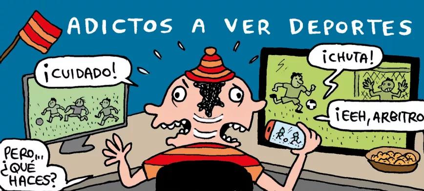 Adictos a ver deportes. Abarrots