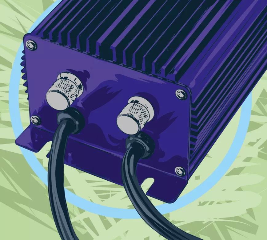 Lámpara de potencia variable 