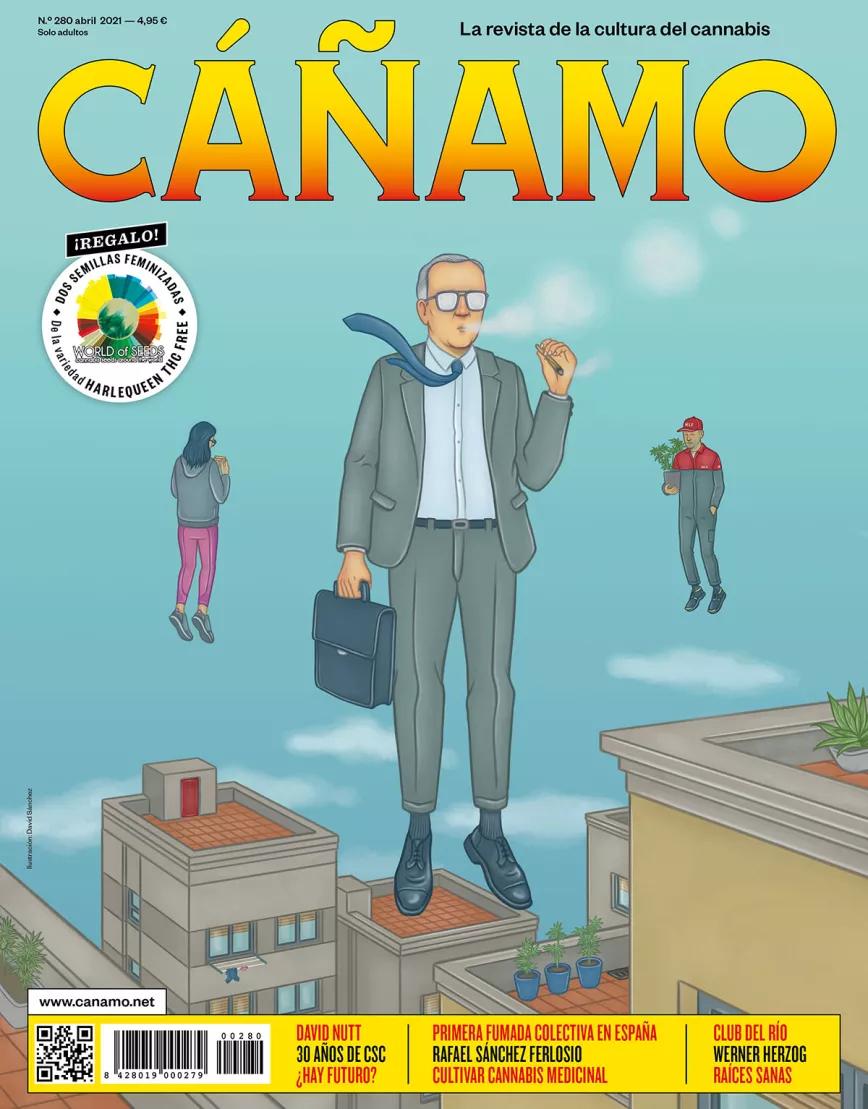 Revista Cáñamo 280_Abril_Portada de David Sanchez