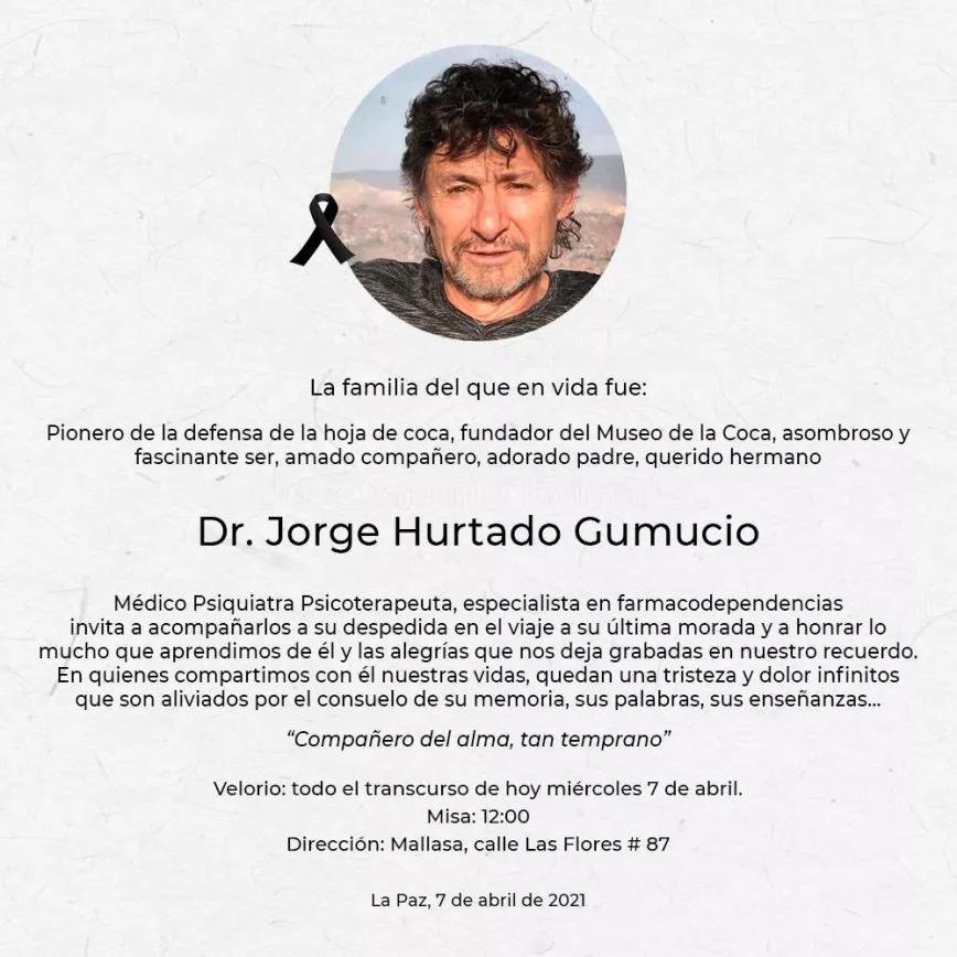 Fallece Jorge Hurtado, médico e investigador de la hoja de coca 