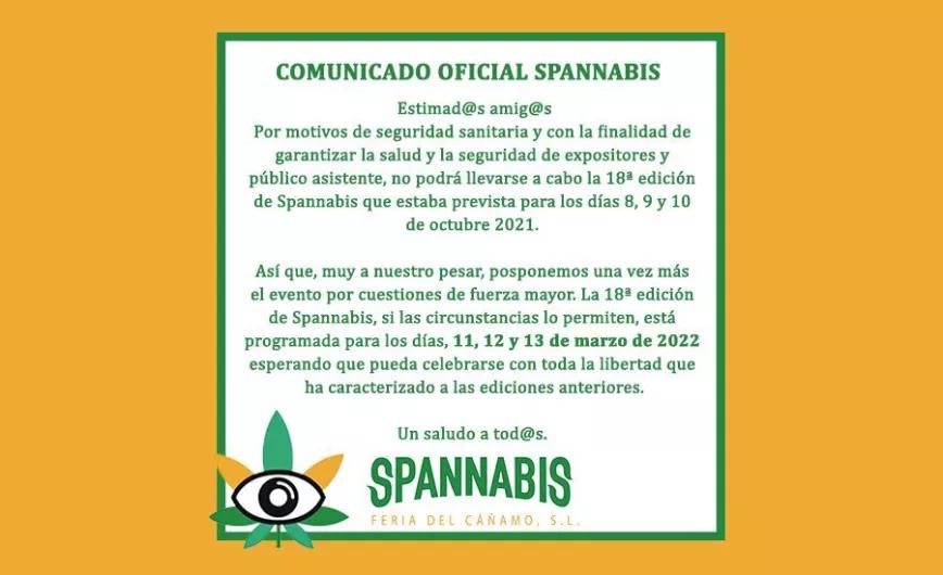 La Spannabis retrasa su 18ª edición a marzo de 2022