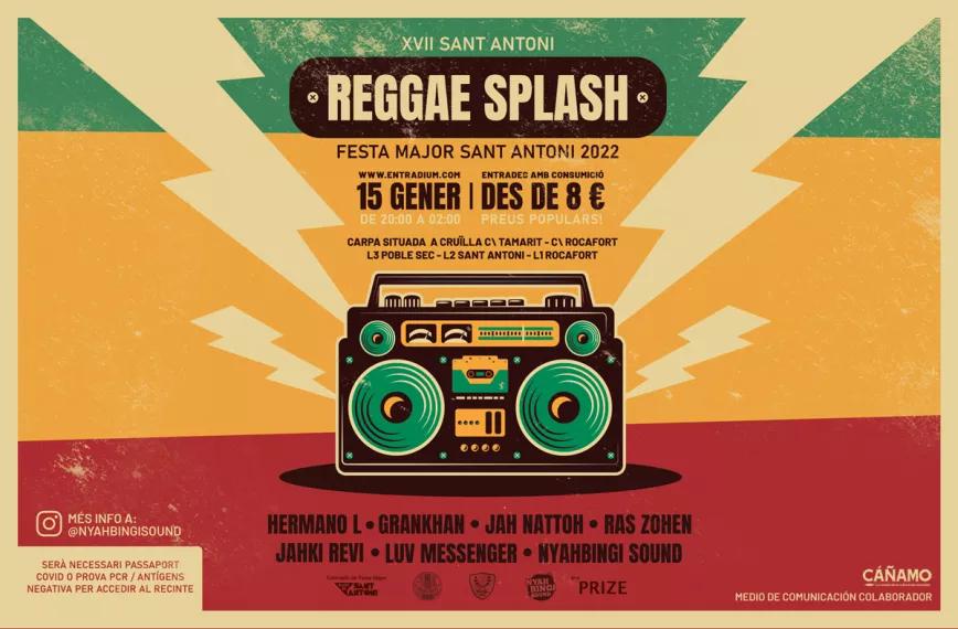 El festival Sant Antoni Reggae Splash vuelve a Barcelona en enero