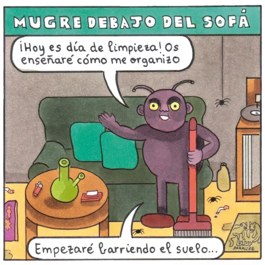 Mugre debajo del sofá (50)