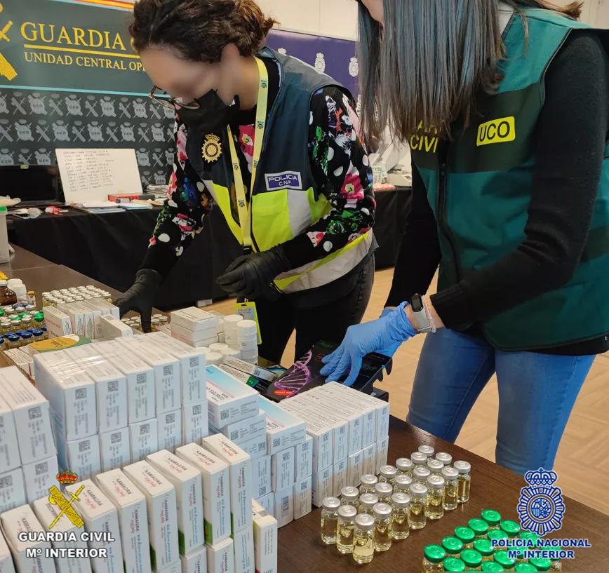 La policía desmantela una organización que producía anabolizantes ilegales