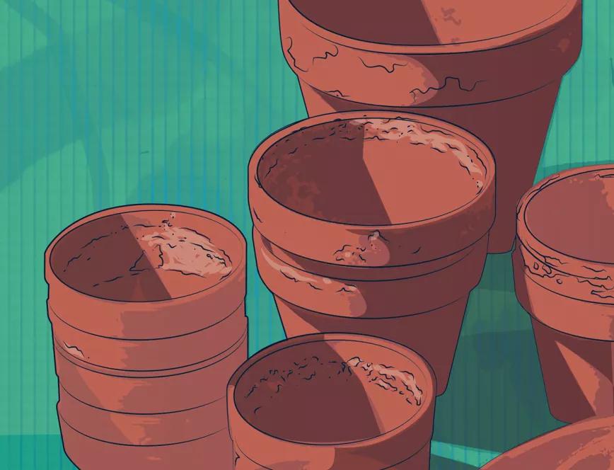 ¿Cómo debo limpiar las macetas? 