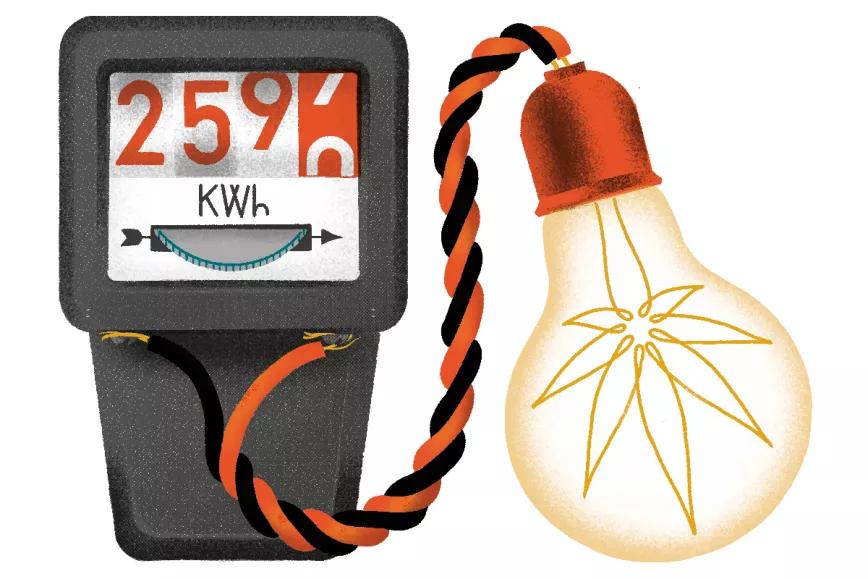 Multa por tener pinchada la luz