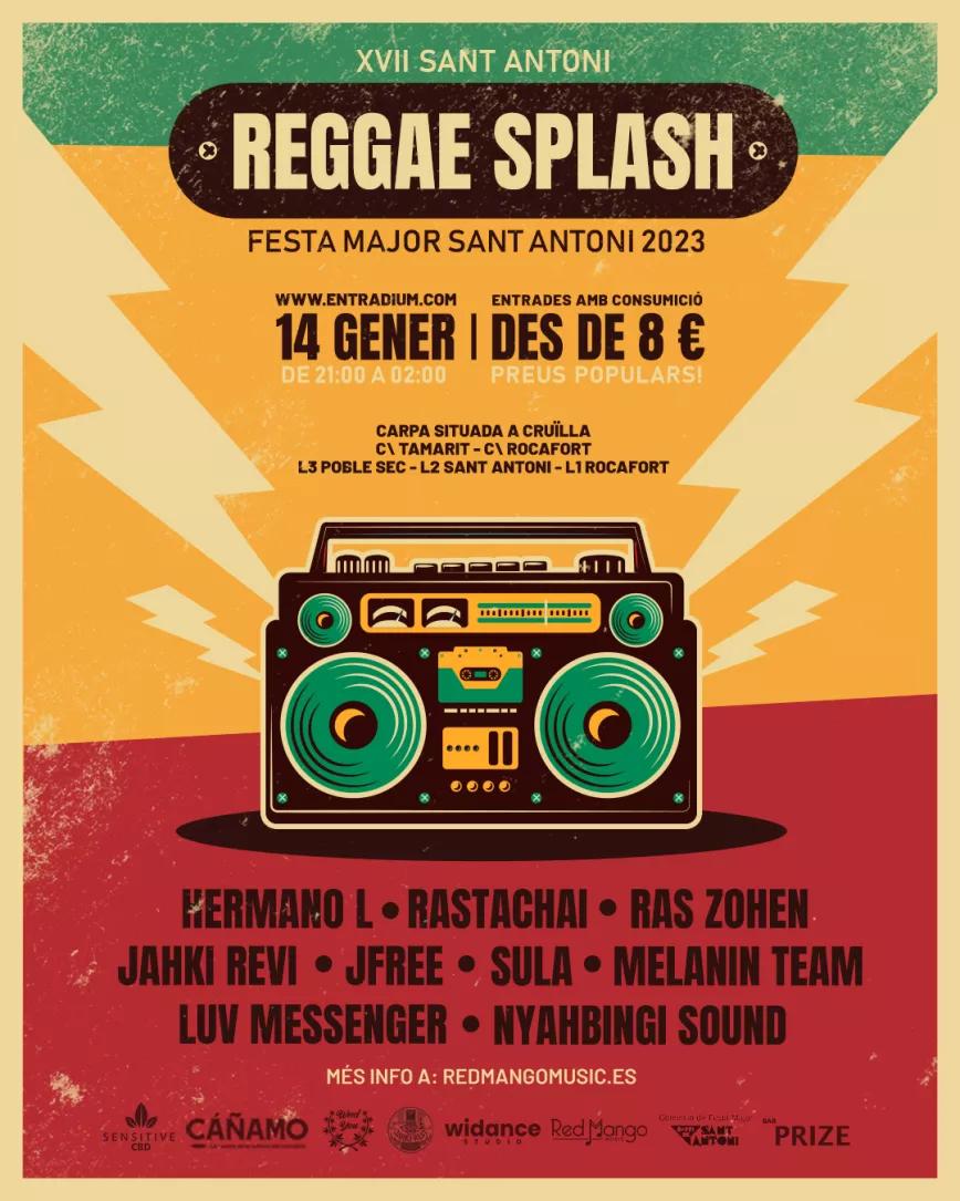 El festival Sant Antoni Reggae Splash vuelve a Barcelona en enero