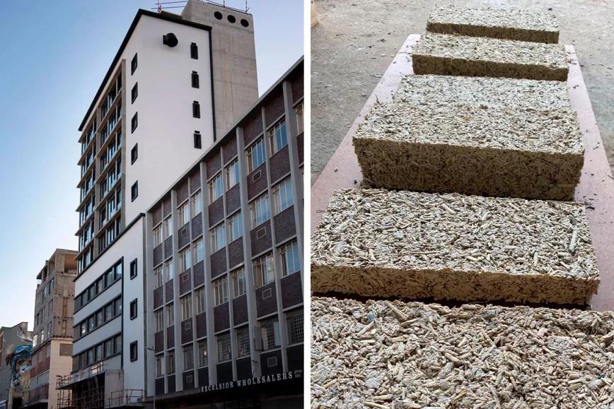 El edificio más alto hecho con cáñamo se erige en Ciudad de Cabo